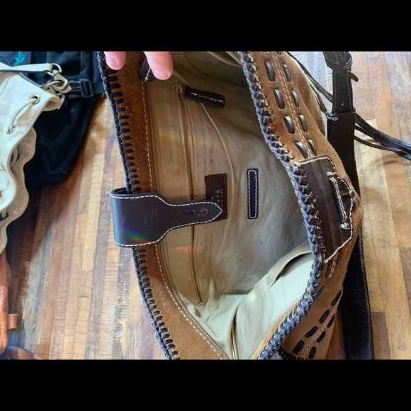 Rafe Suede and Leather bag with tassels - Large and Clean! - Picture 3 of 4